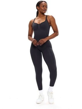 BuffBunny Shape Seamless Charcoal Active Jumpsuit